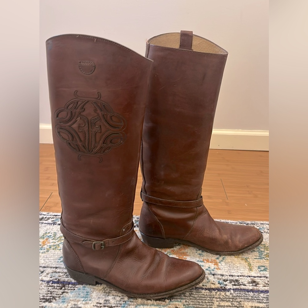 Frye Leather Knee High Riding Boots